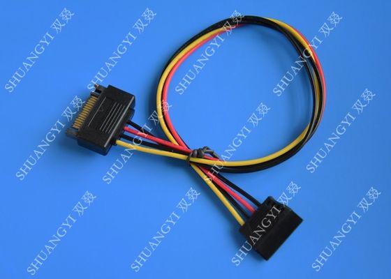 China Varón interno de 15 Pin al cable de datos femenino de SATA para el tipo del ordenador IDC proveedor