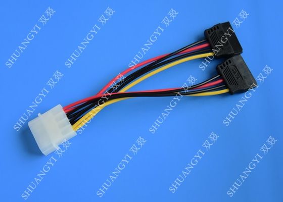 China Pin del atalaje de cable plano del IDE 4 2 x 15 a Pin SATA al conector de Serial ATA SATA proveedor