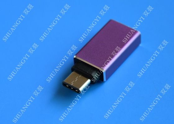 China Tipo 5X/6P metal púrpura micro del nexo de MacBook USB C a USB A 3,0 de C USB proveedor