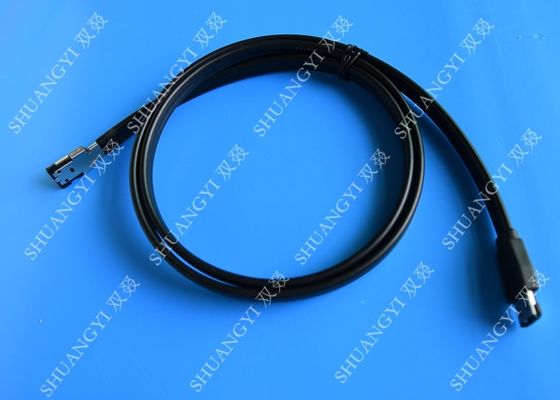 China Cable externo del Pin SATA del negro 7, PWB ESATA de la PC al cable de SATA con poder proveedor
