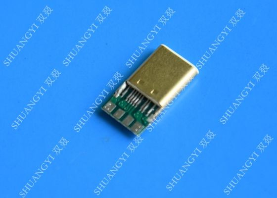 China Conector USB micro de la prenda impermeable del iPhone de SMT, tipo conector de C USB 3,1 proveedor