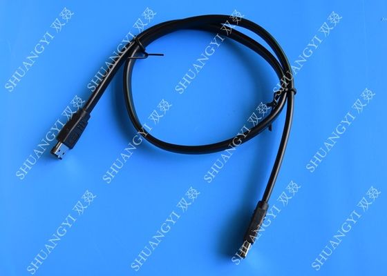 China Protección redonda externa superior de la EMI del cierre del metal del cable E-SATA II de Serial ATA SATA proveedor