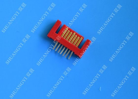 China Tipo externo rojo ligero del voltaje 500V SMT del conector pin de SATA 7 proveedor
