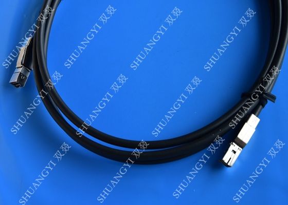 China cable externo HD mini SAS SFF-8644 de los 3.3FT SAS SFF-8644 al cable el 1M/negro proveedor