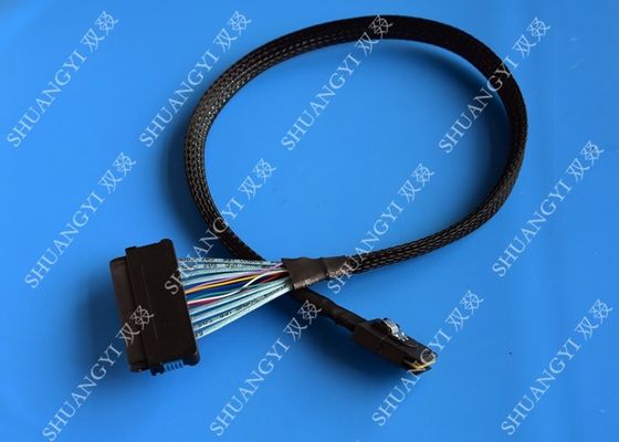 China Pin atado mini serial del SAS SFF-8087 36 del cable de SCSI al cable del Pin del SAS SFF-8484 32 0,5 M proveedor