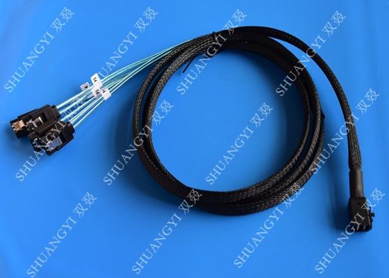 China Mini SAS cable interno de HD (SFF-8643) a 4 pies delanteros/el 1M del cable 3,3 del desbloqueo de SATA proveedor
