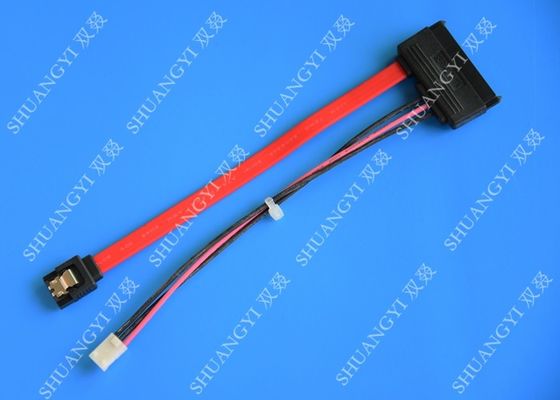 China Varón 7+15) 22Pin de SATA (al varón 7Pin más el cable de extensión combinado de los datos y del poder de 4PIN Molex proveedor