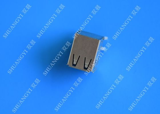China Tipo hembra del Pin AF del pie 4 de la INMERSIÓN del conector de la carga por USB del doble para el PWB proveedor