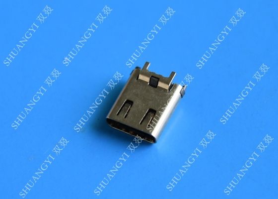 China 24 conectores USB micro de la prenda impermeable del ordenador del Pin, tipo conector hembra de la INMERSIÓN del USB 3,1 SMT de C proveedor
