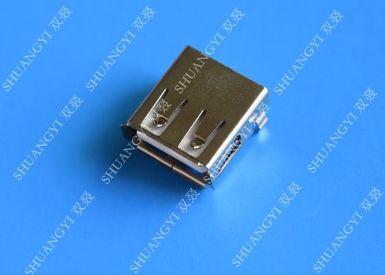 China Mini tipo conector de la carga por USB, conector USB de SMD AF de Pin 4 del USB 2,0 proveedor